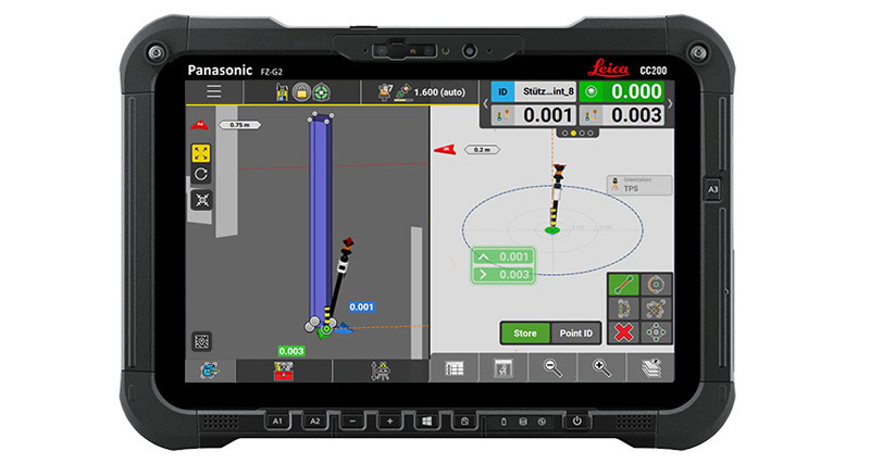 Structures-Leica-iCON-build-software-CC200-Layout column